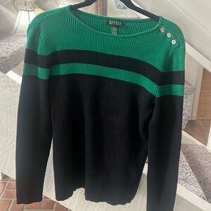 Preppy ribbed Ralph Lauren crew neck L